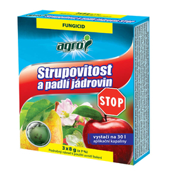 AGRO Strupovitost a padlí jádrovin STOP 3x8g