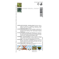 Okurka setá salátová hadovka Avantgarde F1 - zadní strana