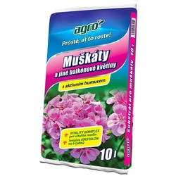Substrát pro muškáty a jiné balkónové květiny 10L Substrát pro muškáty a jiné balkónové květiny 10L