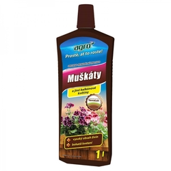 AGRO Organo-minerální kapalné hnojivo na muškáty 1L AGRO Organo-minerální kapalné hnojivo na muškáty 1L