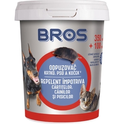 Bros - práškový odpuzovač krtků, psů a koček 350 ml + 100 ml zdarma