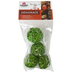Dekorace - Lata Ball 4 cm - zelený 4 ks balení