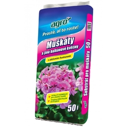 AGRO Substrát pro muškáty a jiné balkónové květiny 70L
