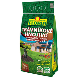 FLORIA Trávníkové hnojivo s odpuzujícími účinky na krtky 7,5 kg FLORIA Trávníkové hnojivo s odpuzujícími účinky na krtky 7,5 kg