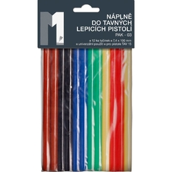 Náboje do tavné pistole barevný mix malý (12 ks, 7,4 mm / 10 cm) Náboje do tavné pistole barevný mix malý (12 ks, 7,4 mm / 10 cm)