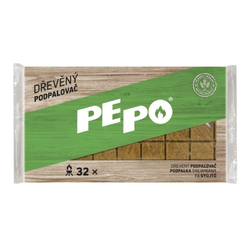PE-PO podpalovač dřevěný - 32 podpalů PE-PO podpalovač dřevěný - 32 podpalů