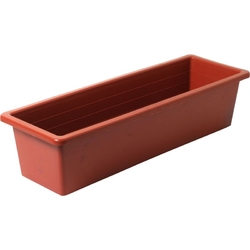 Truhlík hladký - terakota 60 cm