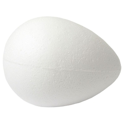 Vajíčko polystyren - 10 cm Vajíčko polystyren - 10 cm