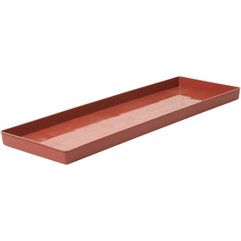 Miska pod truhlík hladká - terakota 40 cm